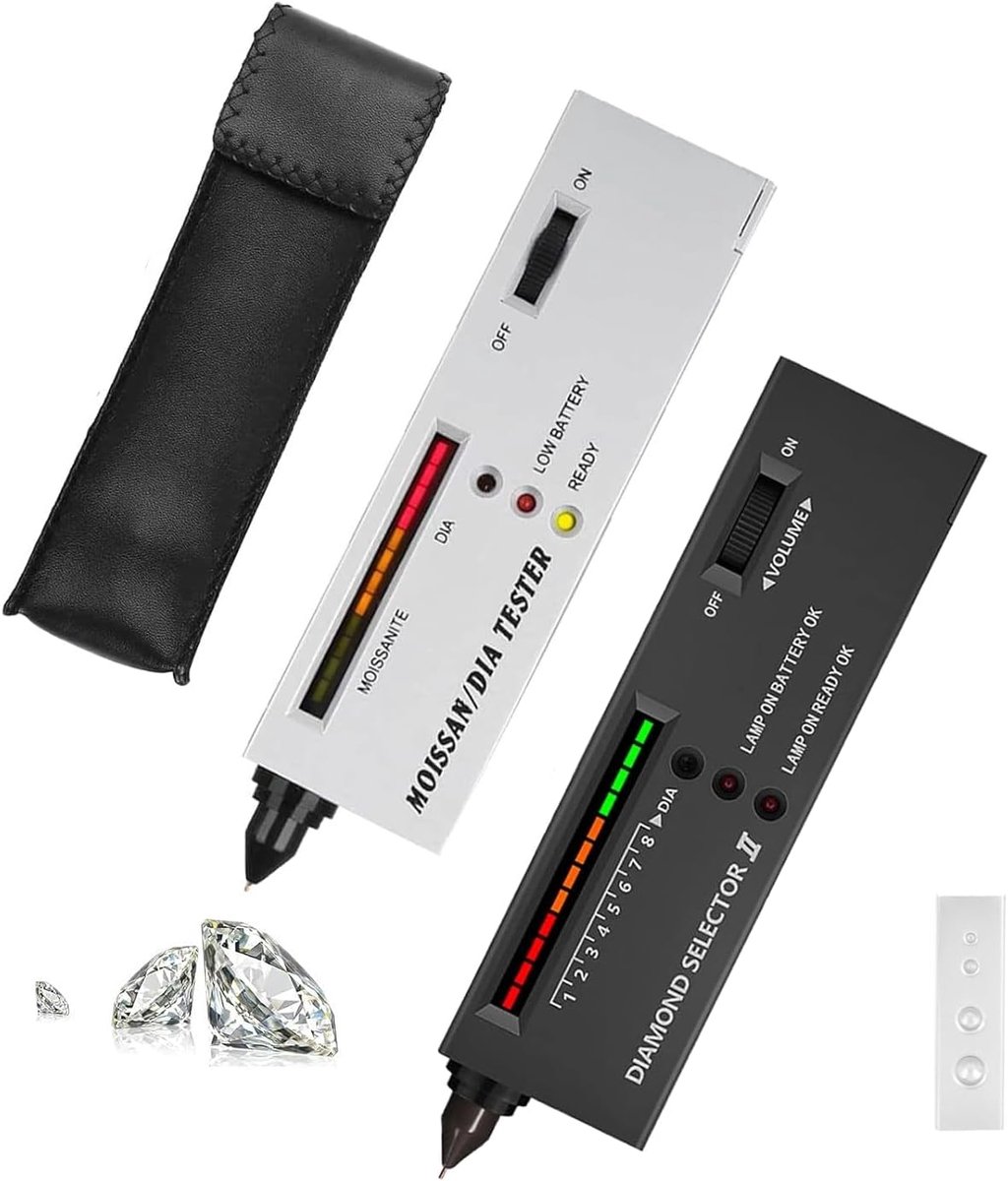 Diamant Tester - Sieraden Detector - Edelsteen Identificatie - Hoge Nauwkeurigheid - 19 x 8 x 6 cm - Zwart