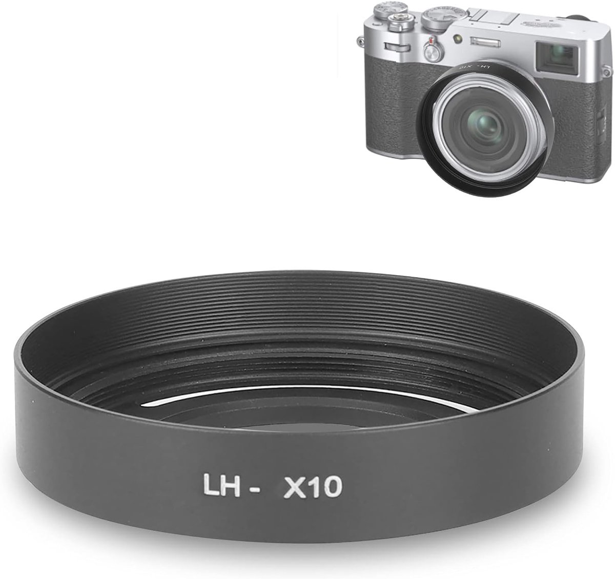 SnelShoppen - LH-JX10 Zonnekap voor Compacte Camera, Duurzame Aluminium Lenszonnekap, Waterdichte Bescherming, 52mm Filter Ondersteuning, Ideaal voor