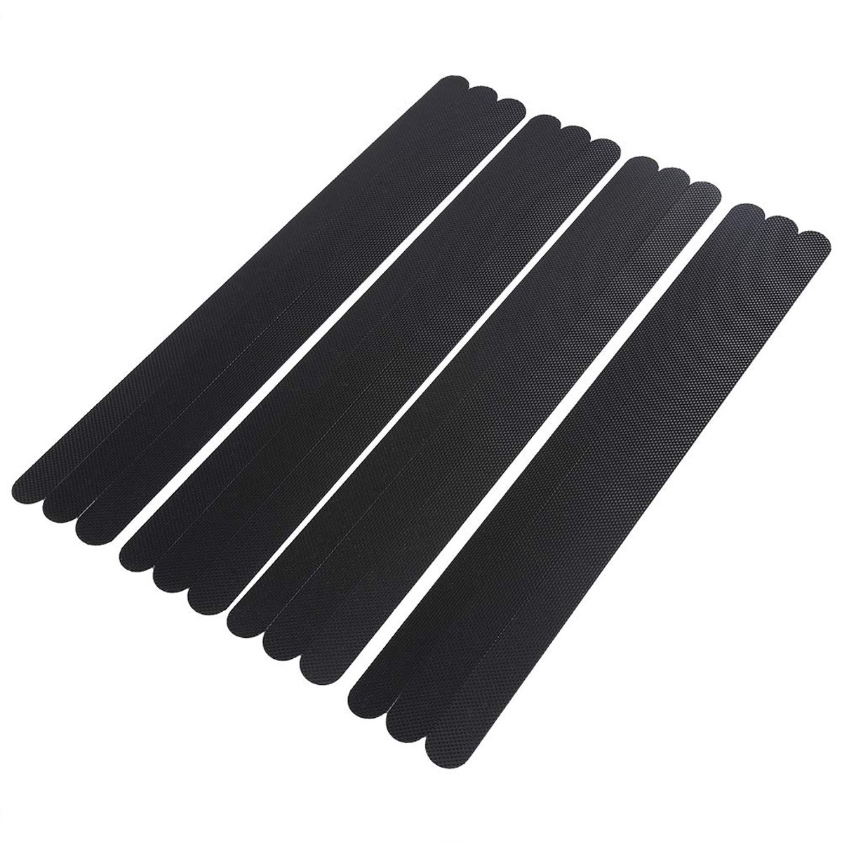 SnelShoppen - Badkamer Antislip Tape Veiligheid Geen Slipstrip Wish Exclusieve Badkamer Antislip Rubberstrip 2 * 38cm 12 Stuks In Één Zak (Zwart)