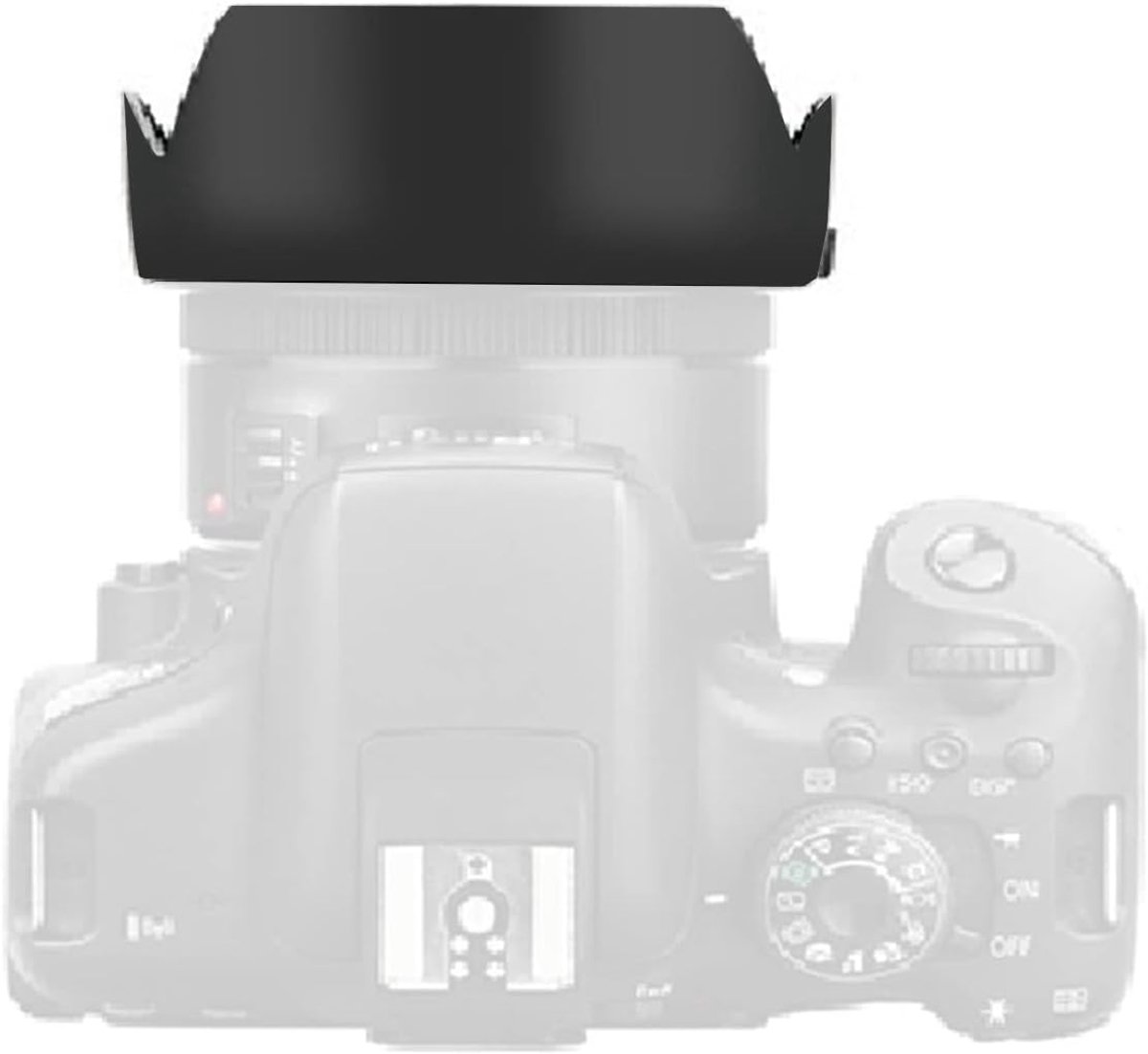 Zonnescherm - Schokbestendig - Camera Lens Zonnekap - Geschikt voor EF 50mm f/1.8 STM - Lichtgewicht - Duurzaam ABS Materiaal - Lenskap