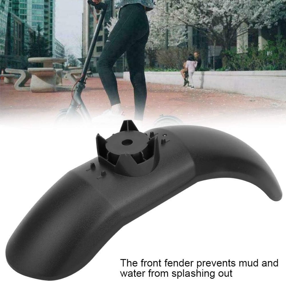 SnelShoppen - Scooter Achter Mudguard en Voor Fender Vervanging voor MAX G30 - Waterdicht, Robuust, Universeel en Geschikt voor Regenachtige Dagen