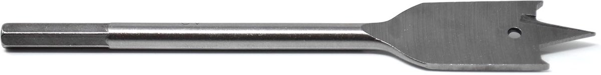 SnelShoppen - Flatboor Ø 20 mm met zeskantshank, 150 mm lengte, ideaal voor zacht en hard hout, spaanplaat, booraccessoires, professioneel gebruik