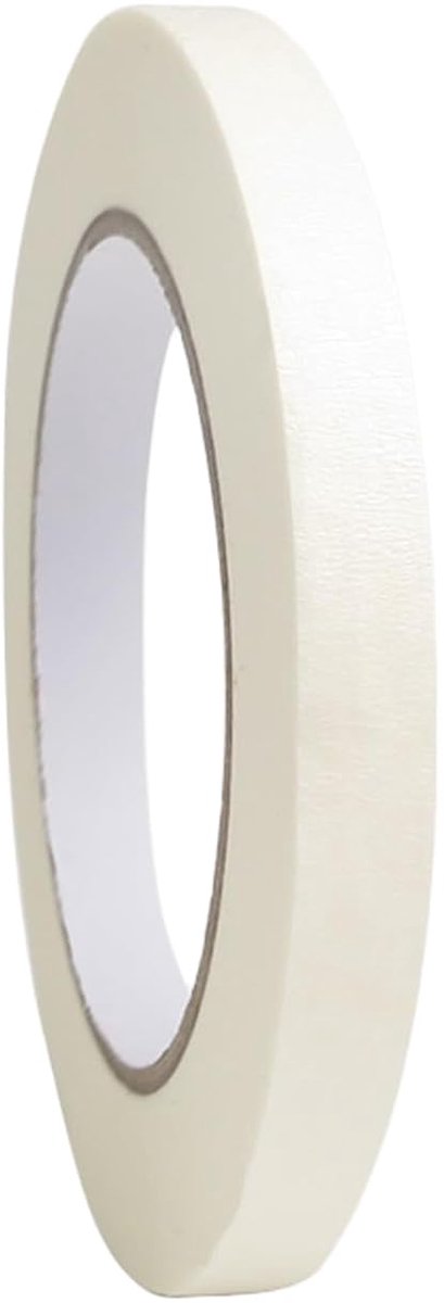 SnelShoppen - 1cm*50m Masking Tape - Multifunctionele Schilderstape voor Binnen en Buiten - Perfect voor Schilderen en Decoreren - Wit