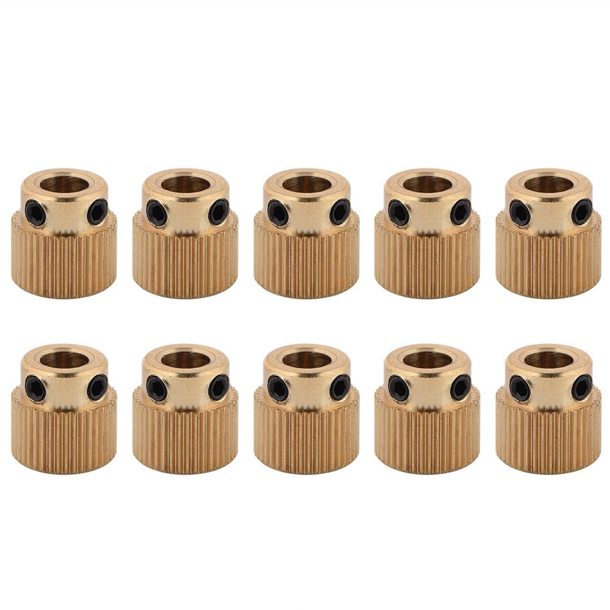 SnelShoppen - MK8 Extruder Gear 10Pcs 3D Printer Accessoires Messing Aandrijfwiel Voor MK7 MK8 Extruder 26/40 Tanden (40 Tanden)