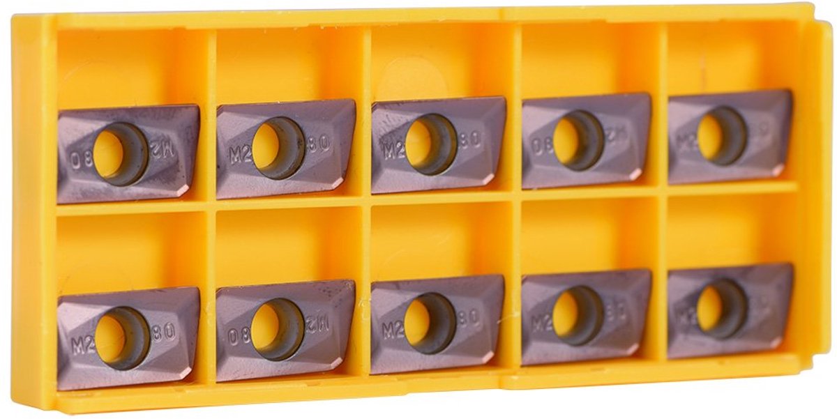 SnelShoppen - 10PCS Carbide Inserts Blade APMT1604 M2 VP15TF CNC Snijgereedschap voor Draaibank, Hoge Kwaliteit, Roestvrij, Geschikt voor Staal en RVS