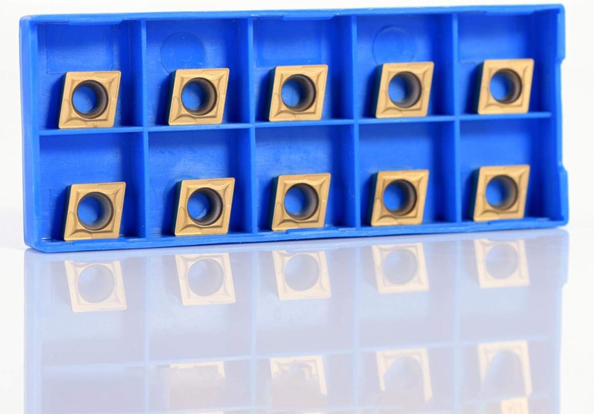 SnelShoppen - 10 Stuks Gouden Carbide Tips Inserts Set Frees Inserts Draai Gereedschap CCMT09T304 CCMT32.5 voor Draaibank - Hoogwaardige Precisie