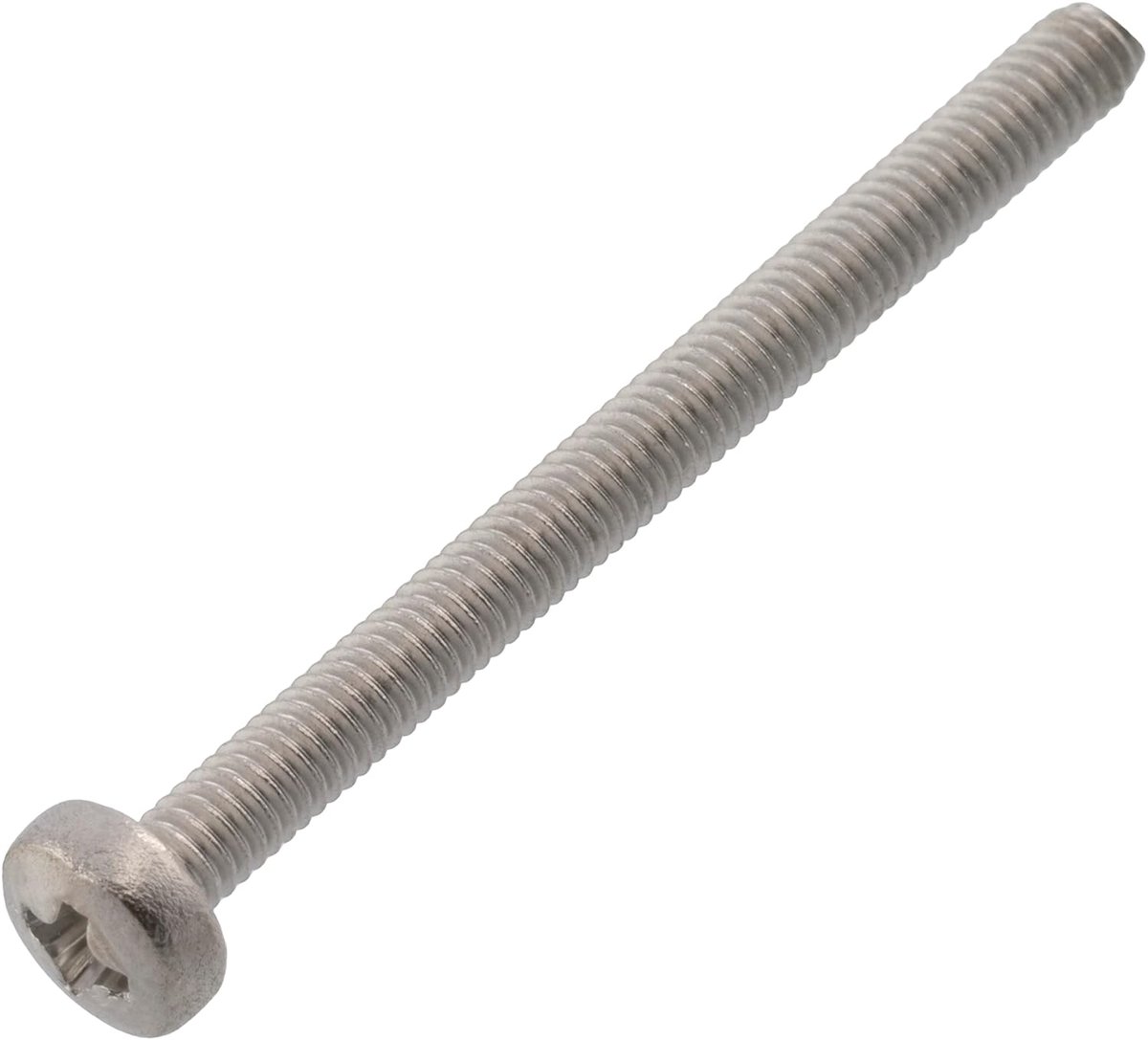 SnelShoppen - Set van 10 Metalen Schroeven met Cilinderkop M2.5 x 30 mm - PH1 - Montage Schroeven - RVS A2 - Kleur Zilver voor Meubel- en Bouwdiensten