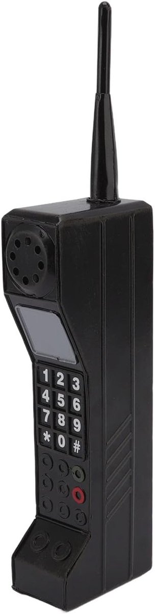 Mobiel retro model - vintage telefoon - zwart - ideaal voor fotografie - SnelShoppen
