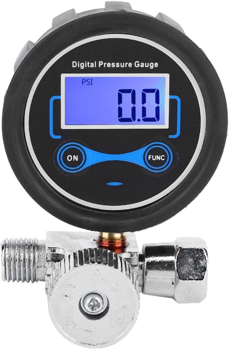SnelShoppen - Digitale Luchtdruk Regulator Controleklep met Digitale Drukmeter 1/4 Inch voor Spuitpistool - Hoge Kwaliteit - Slijtvast en Corrosiebest