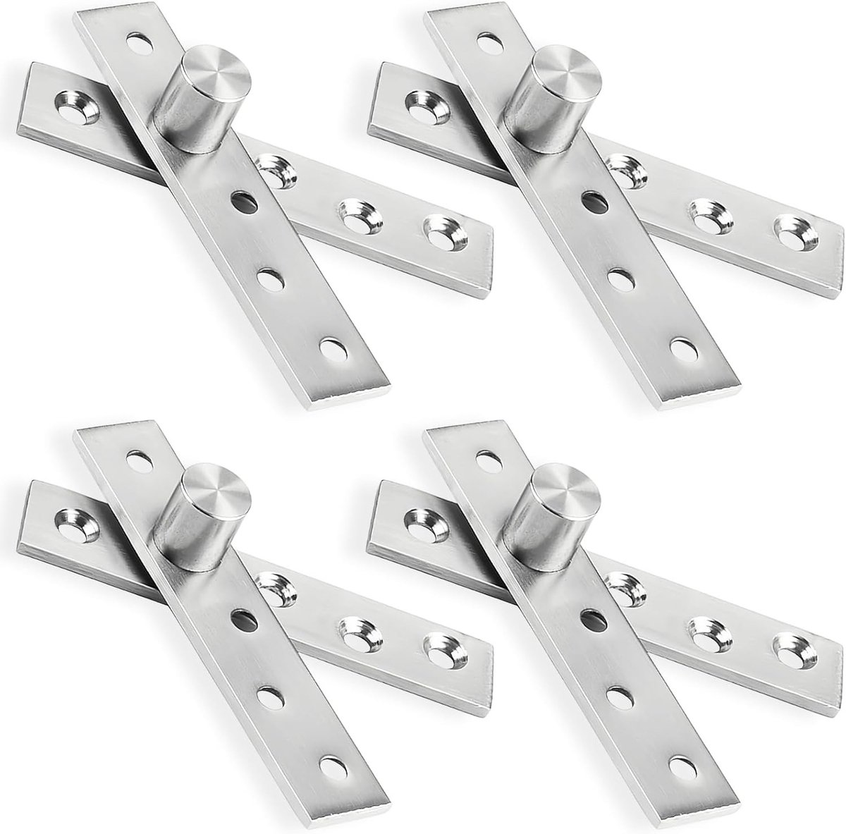 4-delige draaikoppelingen, 360° draaibare scharnieren, verborgen deur scharnieren voor keukenkasten, kledingkasten en slaapkamerdeuren, 95×18.6mm
