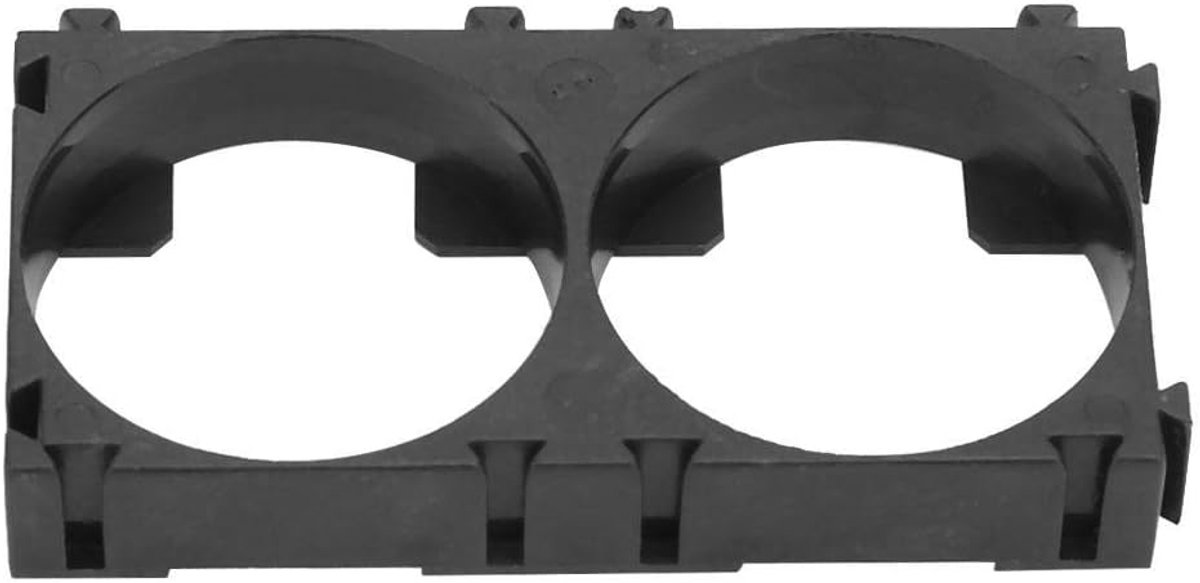 SnelShoppen - 50 Stuks Dual Cell 26650 Lithium Batterijhouder Plastic Houder 56.5x29x8.7mm, Stevige Beugels en Verbindingsplaten voor Organisatie