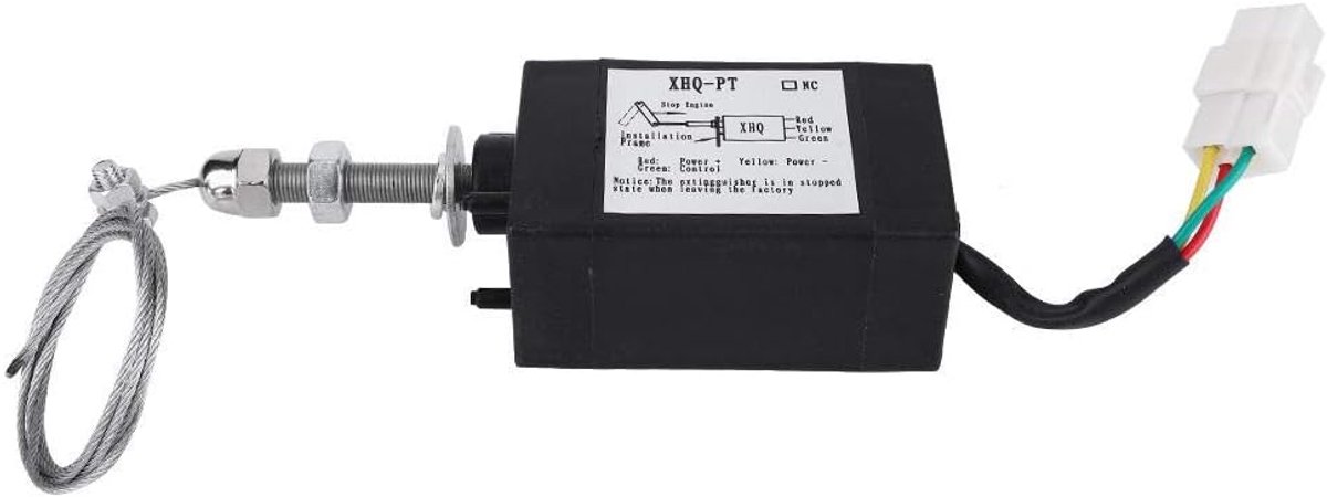 Solenoïde klep 12V - krachtige motorstop - betrouwbare werking - veilig uitschakelen - ShopVlot