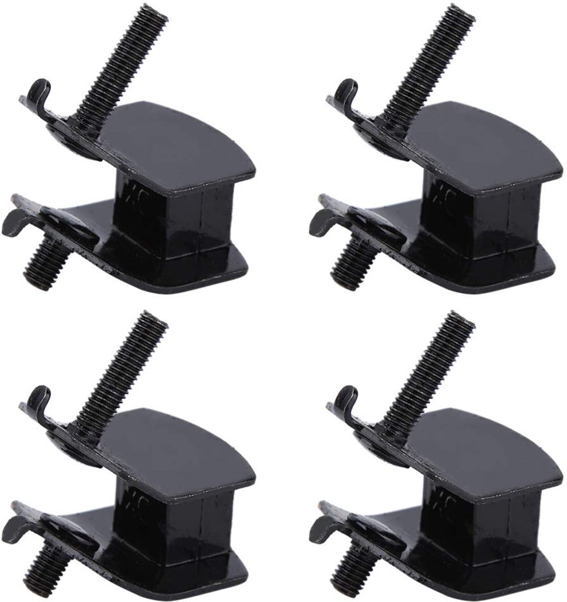 SnelShoppen - 4 Stuks Rubber Motorsteun, Anti Vibratie Motorsteunen, Hoogwaardige Metalen Rubber Motorsteunen met Gladde Rand voor Diverse Motoren