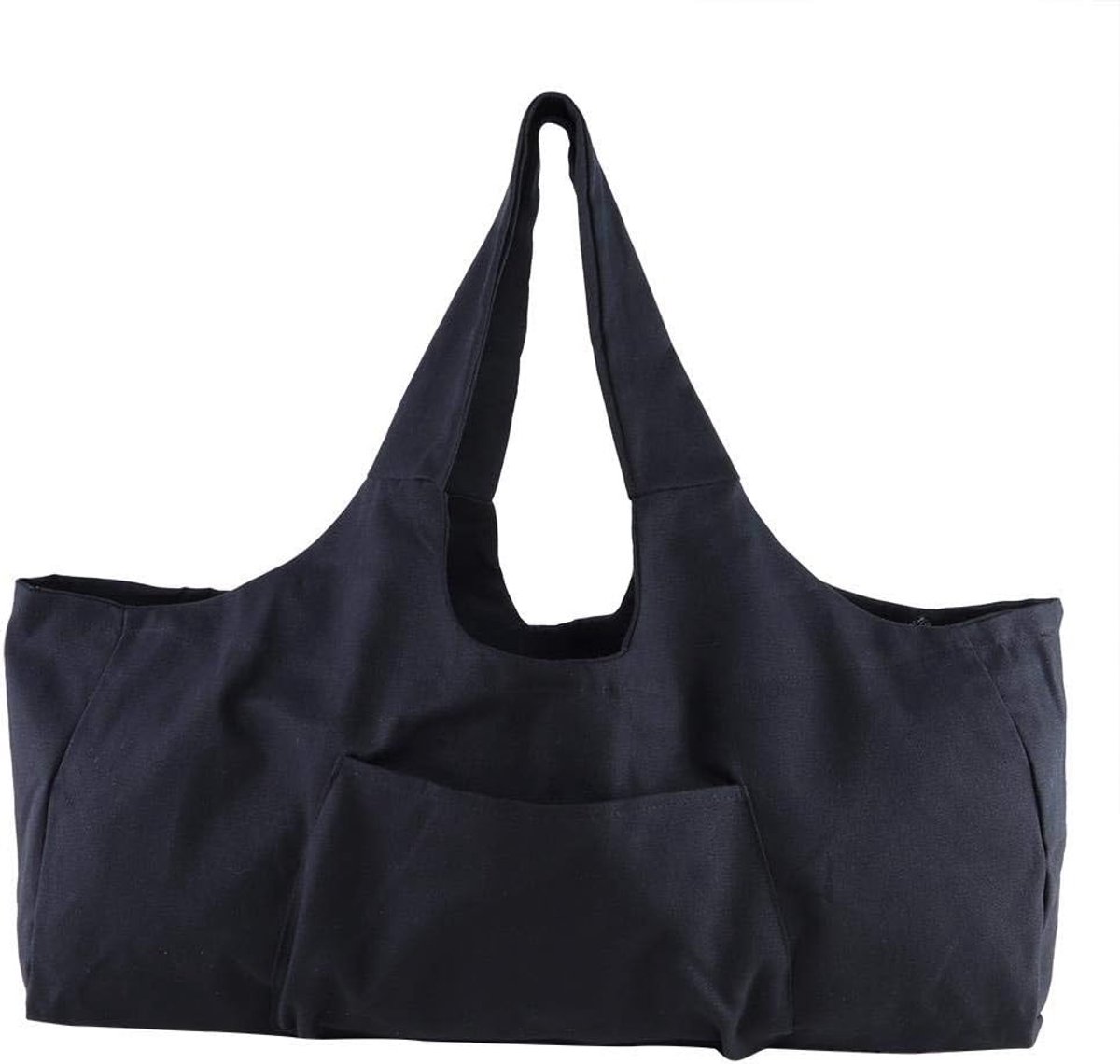 SnelShoppen - Grote Yoga Mat Tas, Sporttas voor Yogamat met Zijvak voor Dames en Heren, 73 cm Lang, Katoen Canvas, Lichtgewicht en Duurzaam
