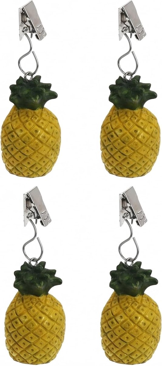 SnelShoppen - Set van 4 tafellakengewichten met klemfunctie - Tafellaken gewichten - Weerbestendig voor binnen en buiten - Perfect voor tuinfeestjes e