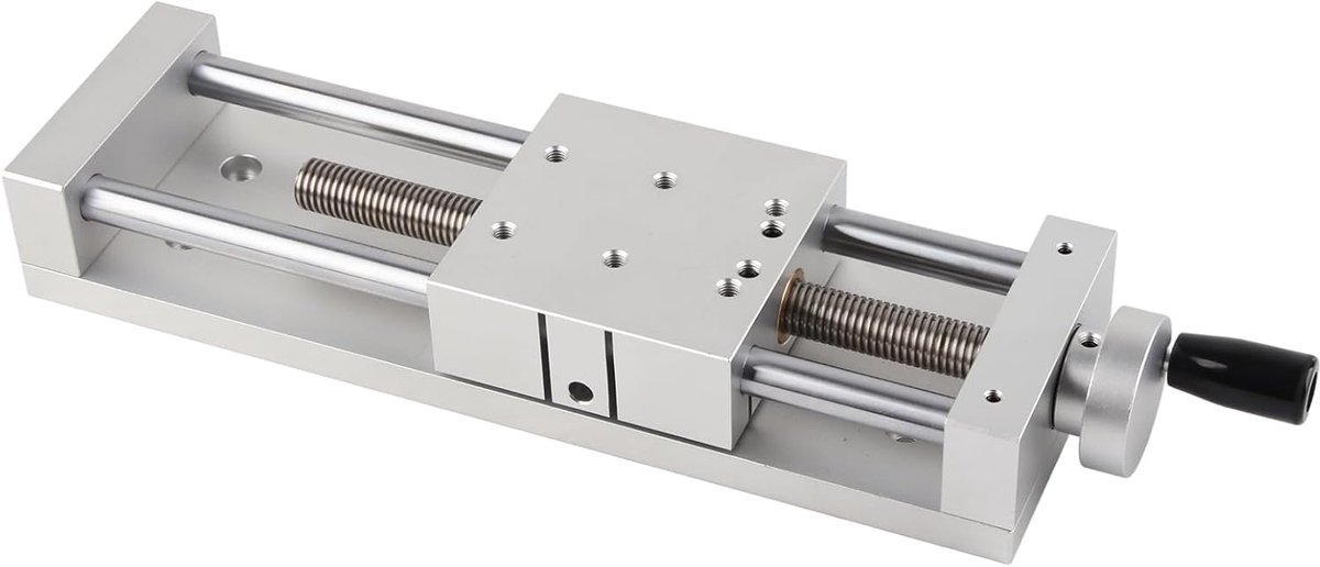 SnelShoppen - Linear Stage Sliding Table Aluminium Handmatige Precisie Tafel 150mm Slag, Corrosiebestendig, Hoge Nauwkeurigheid, Voor Inspectieapparat
