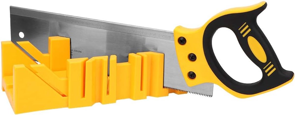 Afkortzaag met geleider - 12 inch kunststof hoekenklem - duurzaam en sterk - ideaal voor houtbewerking - SnelShoppen