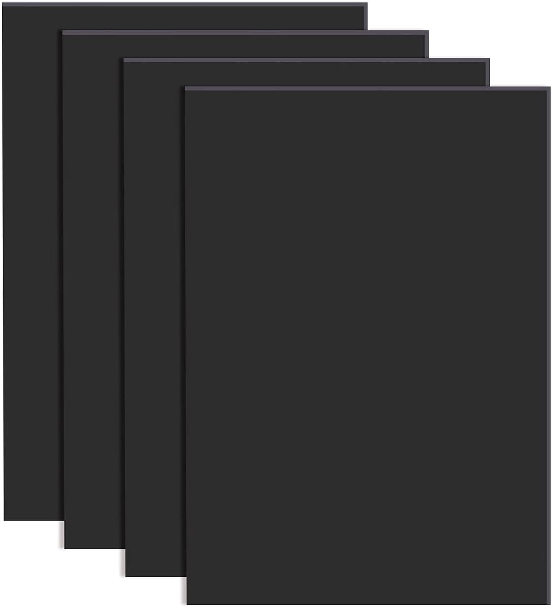SnelShoppen - 4 Stuks Zelfklevende Siliconen Platen 30 x 21 cm Zwart Antislip Rubber Pads 1 mm Dikte voor DIY Steunen, Niveau, Afdichting, Stoten, Bes