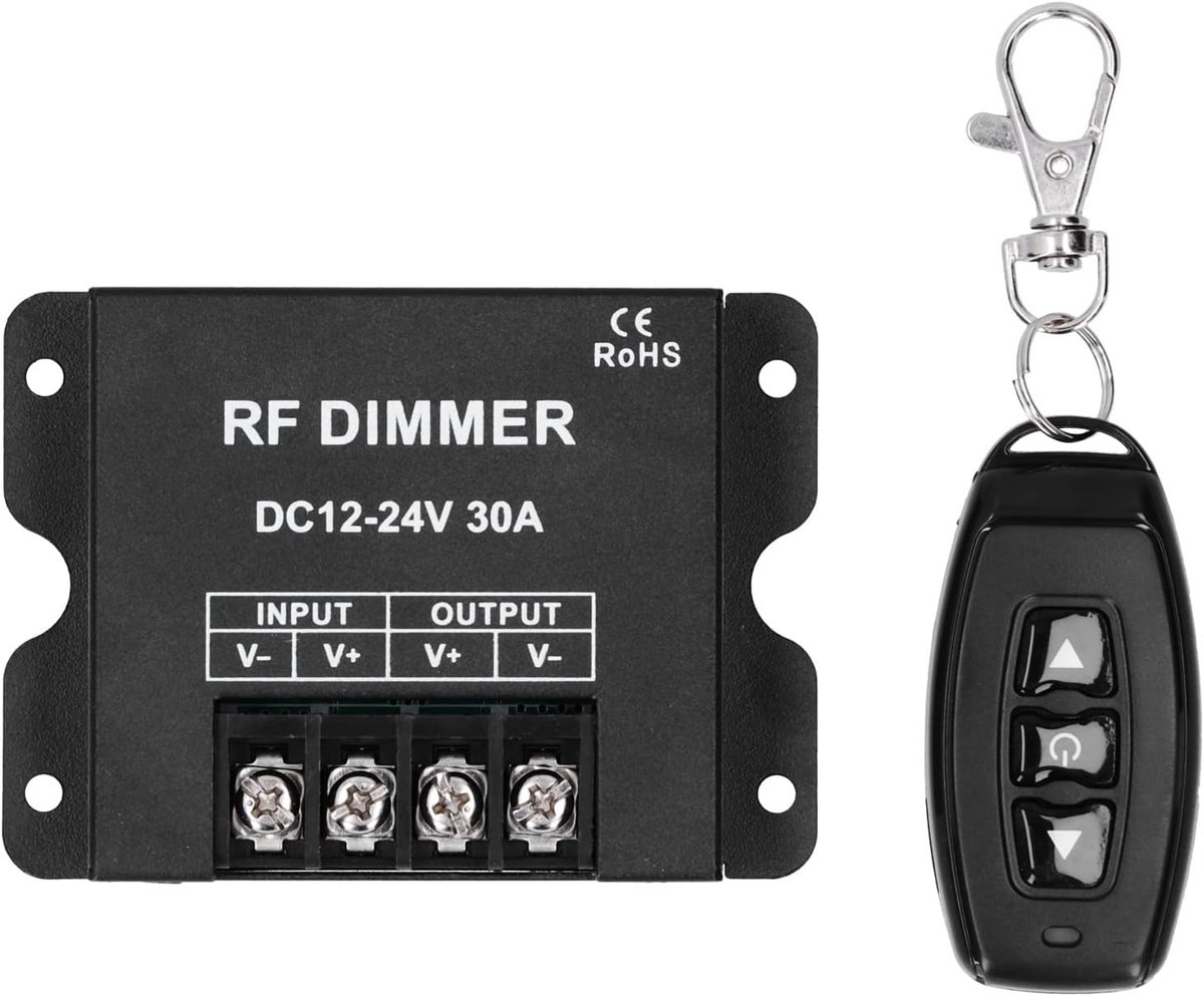 SnelShoppen - LED Monochrome Dimmer Controller 3-Button RF Draadloze Afstandsbediening met Batterij voor MR16 LED Spotlights, LED Inbouwspots en LED S