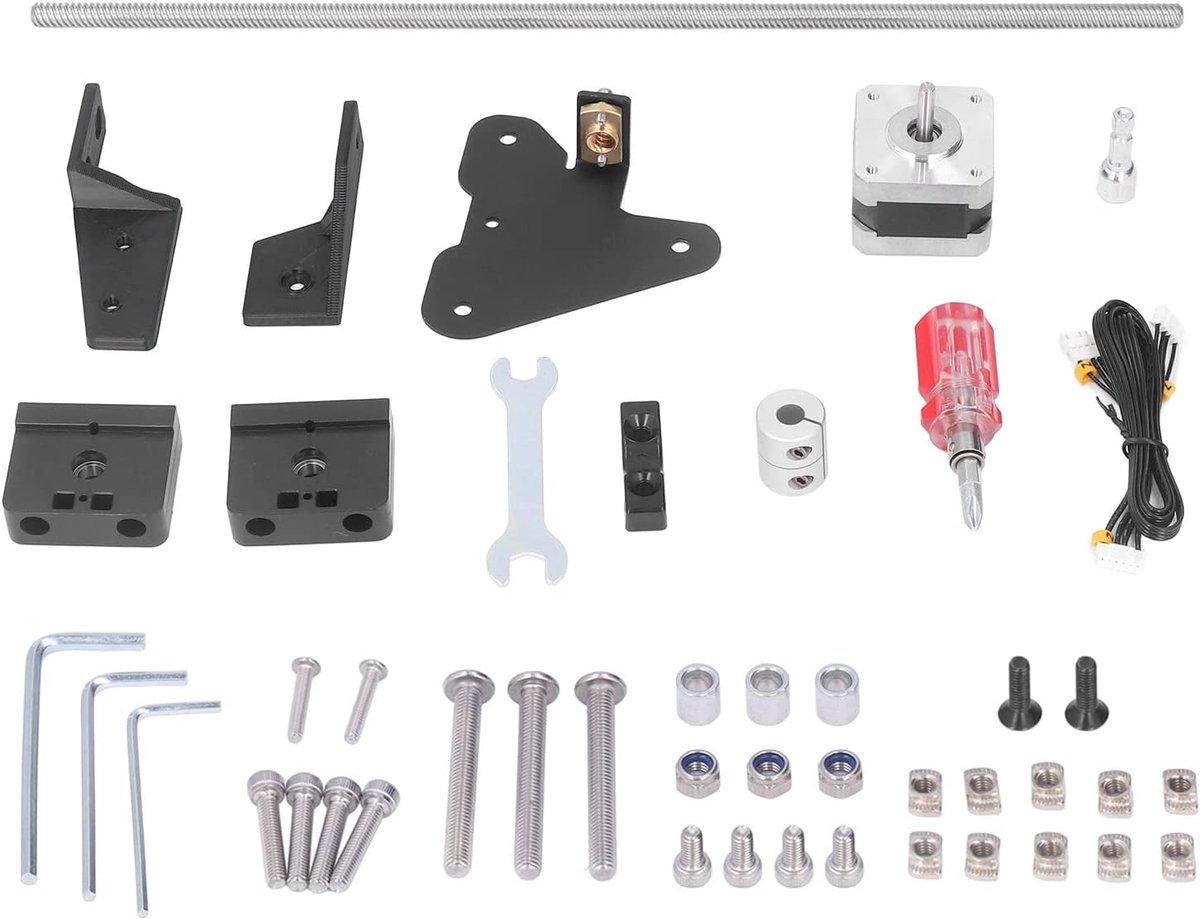 SnelShoppen - Ender 3 Dual Z As Kit, 3D Printer Upgrade Kit met Schroef Stappenmotor, Schroefmodule Kit voor Ender 3/Ender 3 Pro/Ender 3 V2 3D Printer