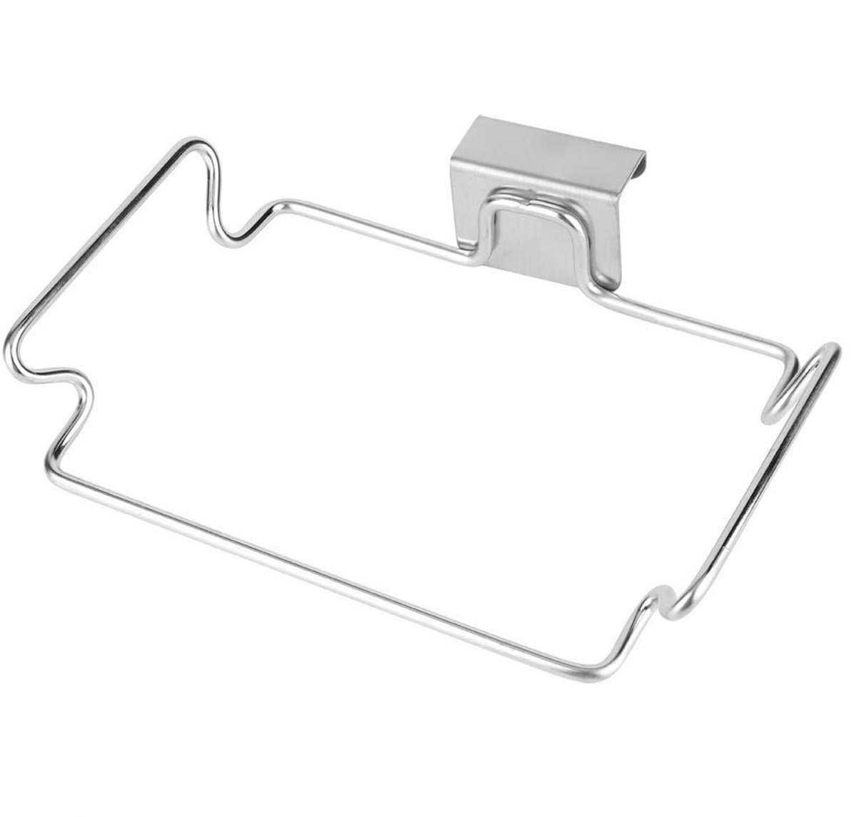 Fdit Rvs Prullenbak Tas Houder Deur Terug Keuken Vuilniszak Houder Opknoping Rack Beugel voor Keuken Kasten Deuren en - ShopVlot