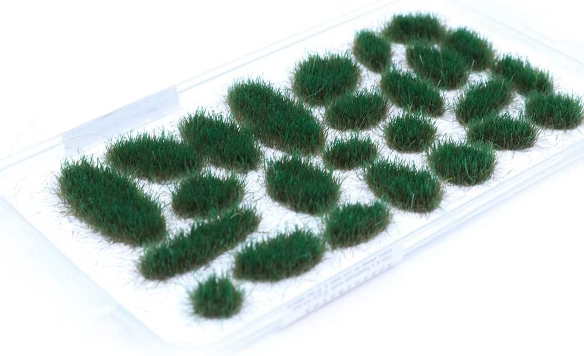 SnelShoppen - Zelfklevende Statische Gras Bollen 6mm - Kunstgras voor Modelbouw - Donkergroen - Perfect voor Spoorweg en Landschapsmodellen