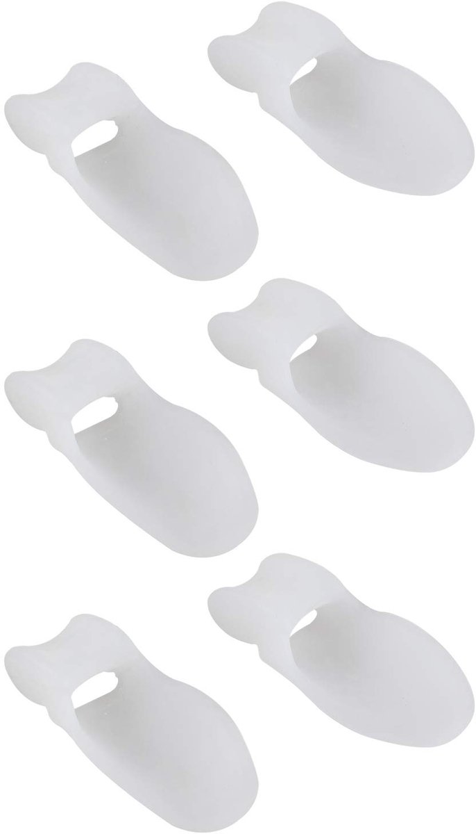 Hallux Valgus Toe Spreader Silicone Toe Corrector Protection (Big Toe, White) - ShopVlot