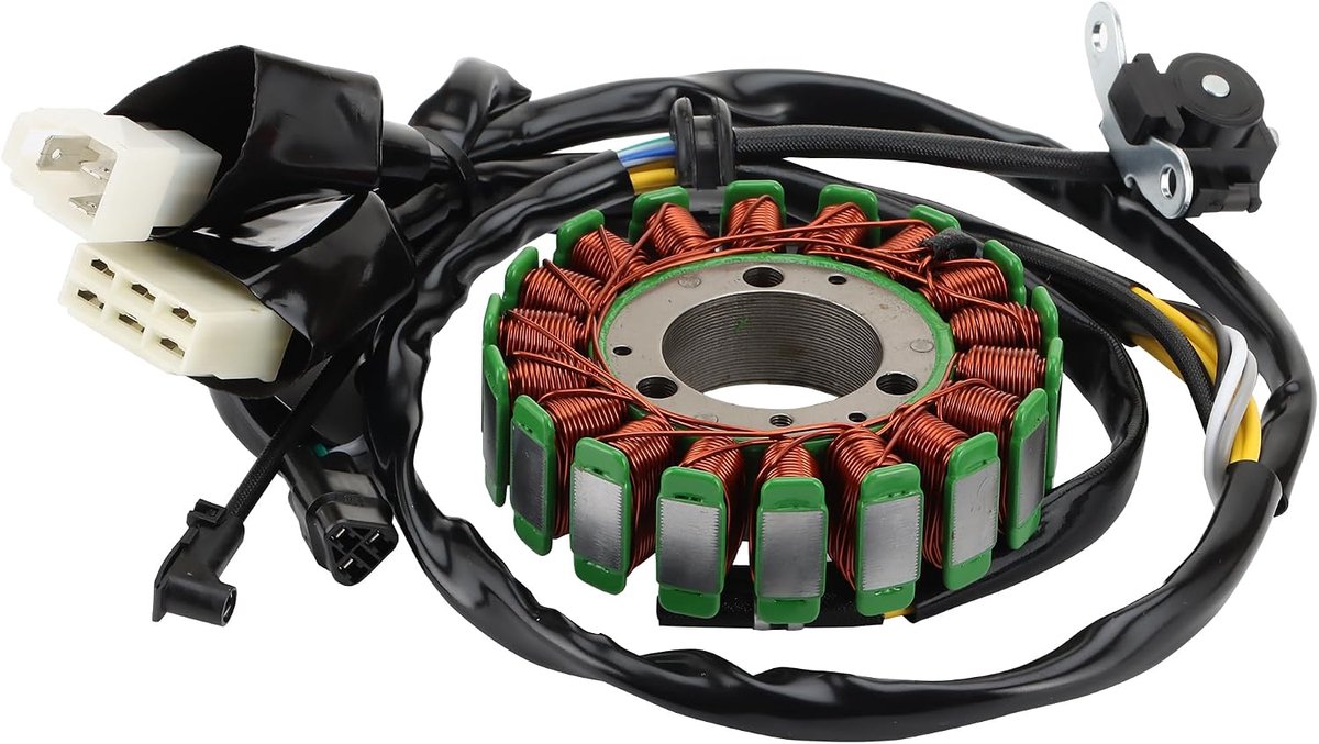 SnelShoppen - 18 Spoel 13 Draad Stator Magneto Vervanging voor KLX250 2008-2014, KLX2525 0S 2009-2014, KLX250SF 2009-2010, D-Tracker X 2008-2016 - OEM