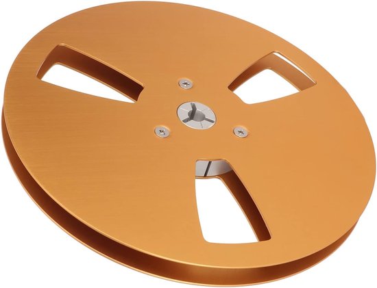 Lege Spoel - Tape Spoel - Opnemen Muziek - Aluminium Legering - 7 Inch - Goud — afbeelding 4