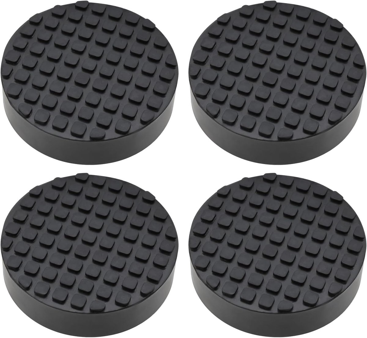 SnelShoppen - 4 Stuks Zwarte Rubber Auto Krik Pad Rubber Buffer Auto Reparatie Accessoires Hefplatform Pad Frame Bescherming Voor Auto Vloer Krik