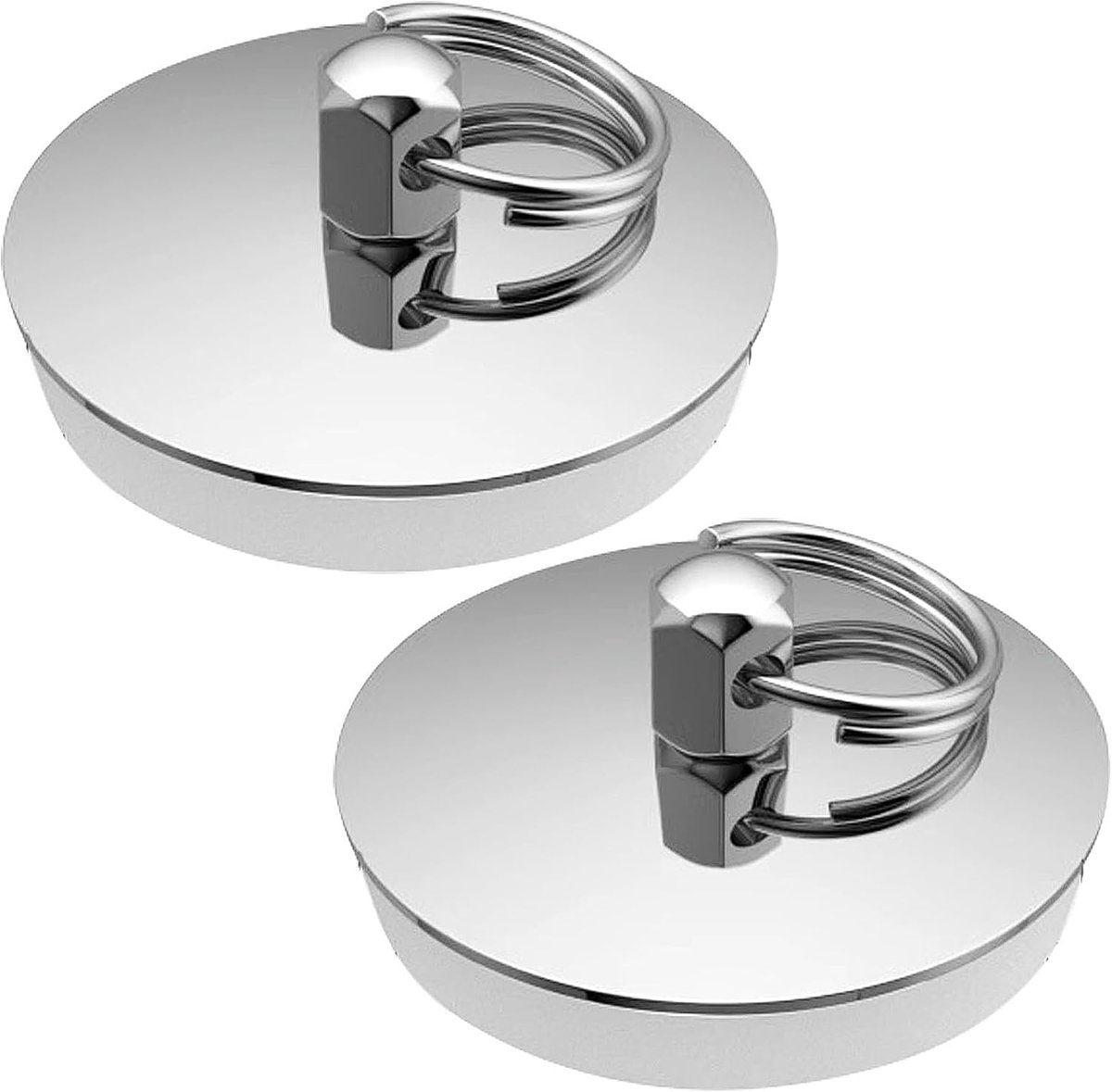 Badstop 42-46MM - Rvs - Universeel voor bad en wastafel - Voorkomt lekkages - ShopVlot