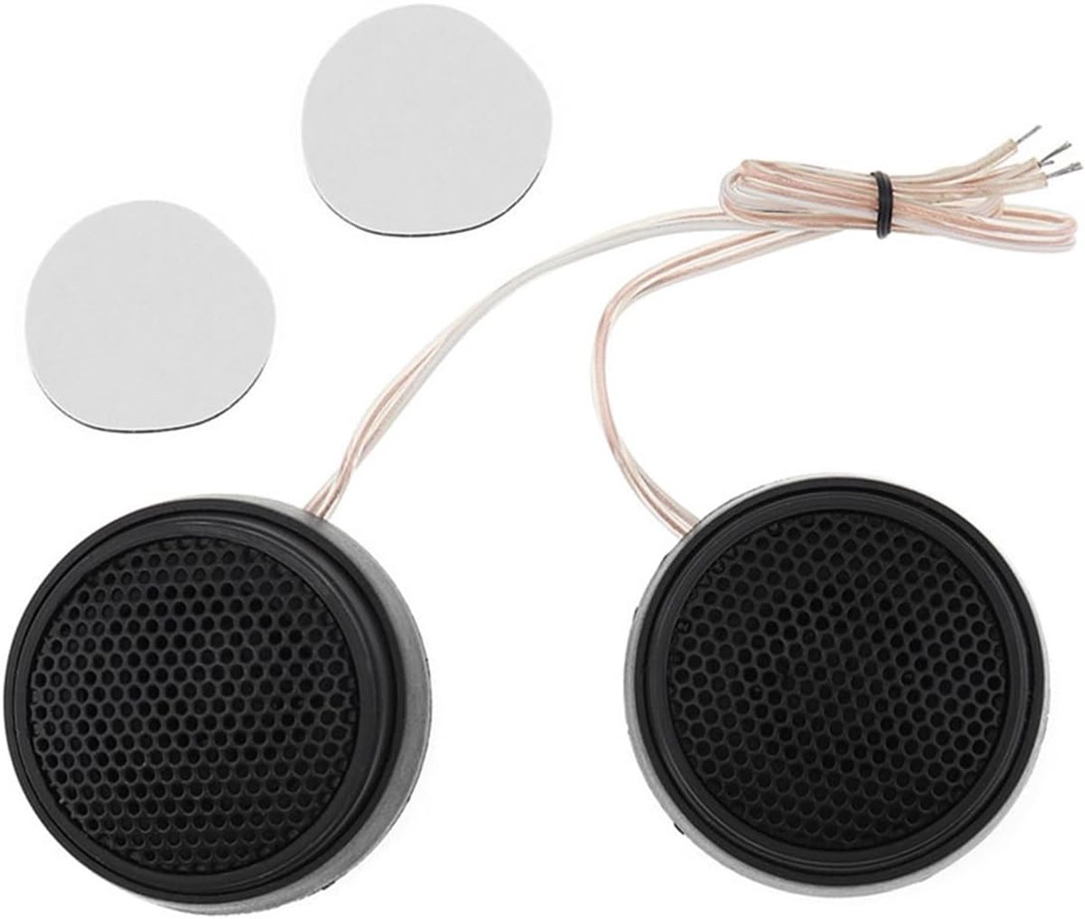 SnelShoppen - Universele 500W Mini Auto Tweeters - Hoge Kwaliteit Dome Speakers voor Auto en Huiskamer - Duurzaam ABS Materiaal - 1 Paar