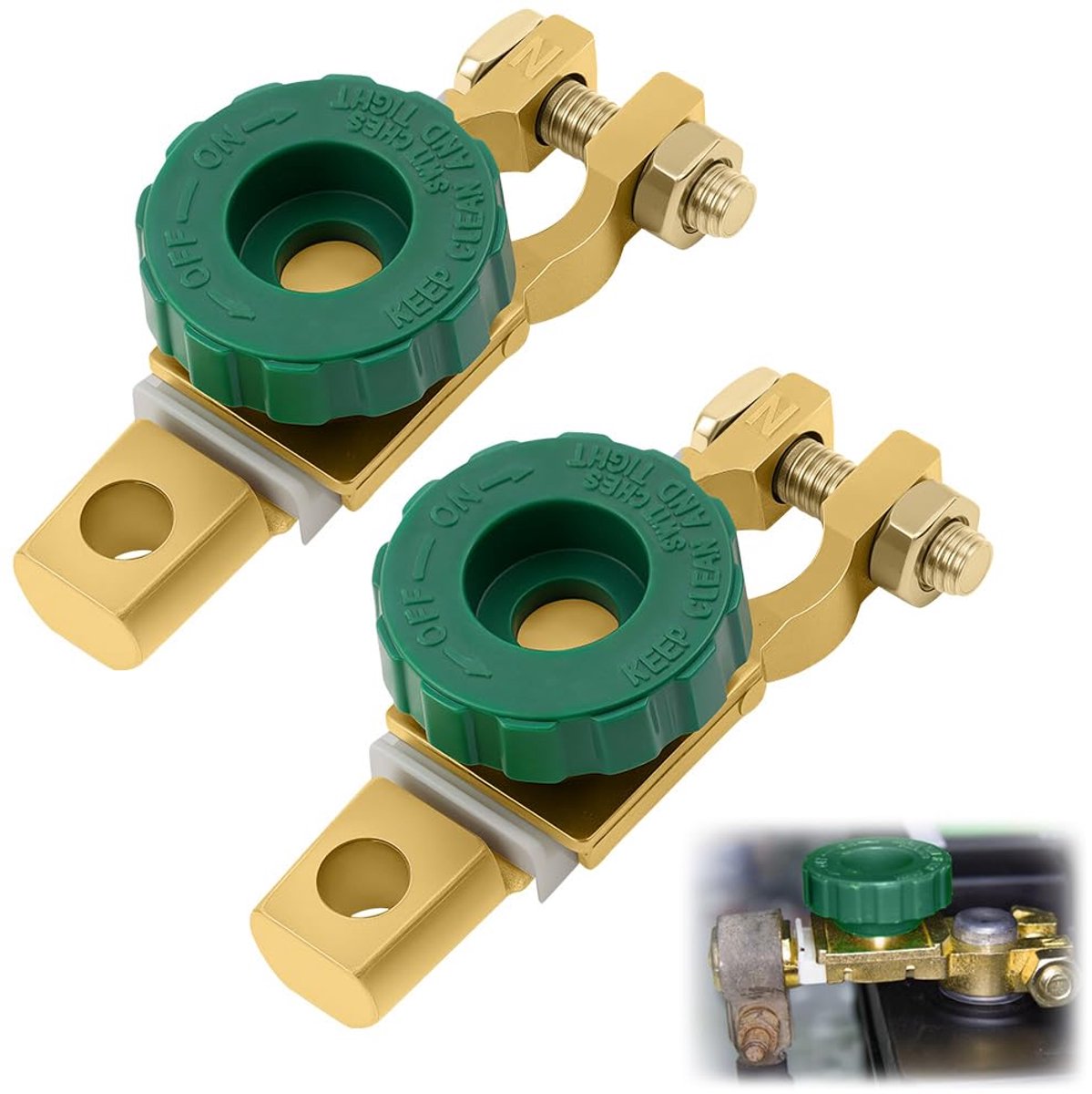 Accuschakelaar - 2 Stuks - 12V/24V - Waterdicht - Eenvoudige installatie - ShopVlot
