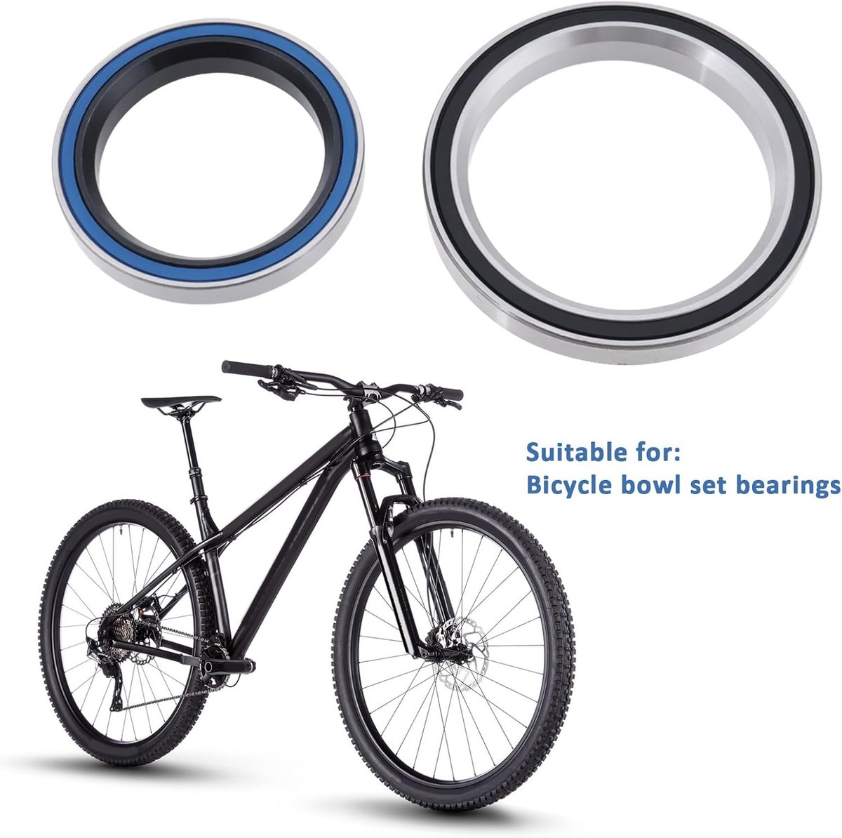 SnelShoppen - 2Pcs Fiets Hoofdset Lager Vervangset MH-P03K MH-P16 Geschikt voor Mega Giga Nukeproof Scout Reactor 30.2x41x6.5mm 40x52x7mm