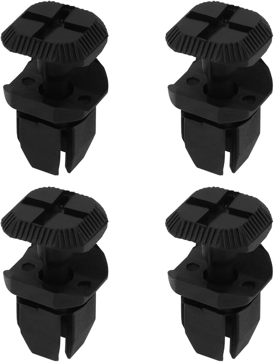SnelShoppen - 4 Stuks Auto Accu Deksel Clip Rivetten Batterij Covers Cowl Paneel Bevestigingsclips Nylon Plastic Geschikt voor Saab 9-3 2003-2012