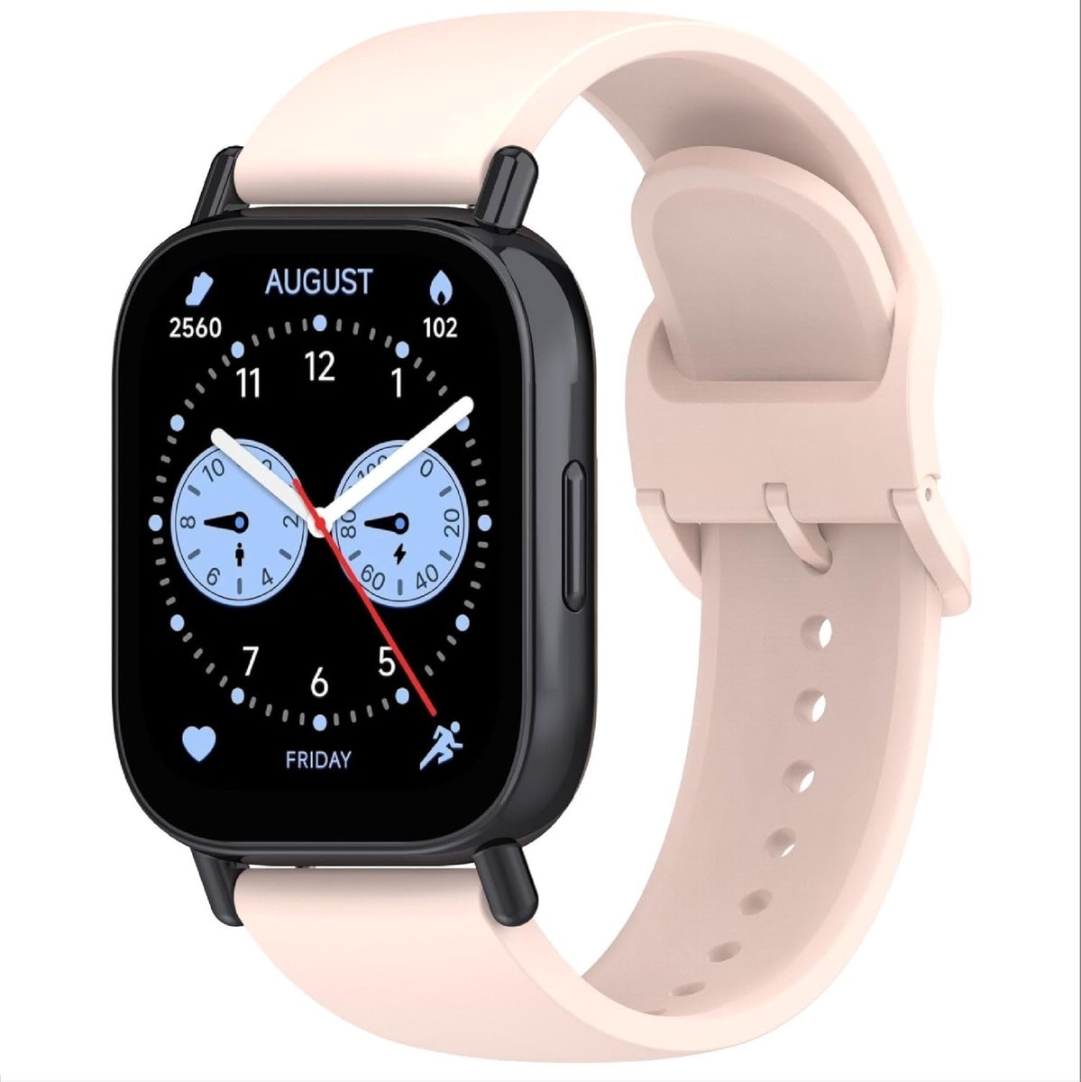 SnelShoppen - Soft Silicone Vervangende Horlogeband voor Xiaomi Redmi Watch 5 Lite/Active - Ademend, Slijtvaste, Roze, Ideaal voor Sport en Dagelijks