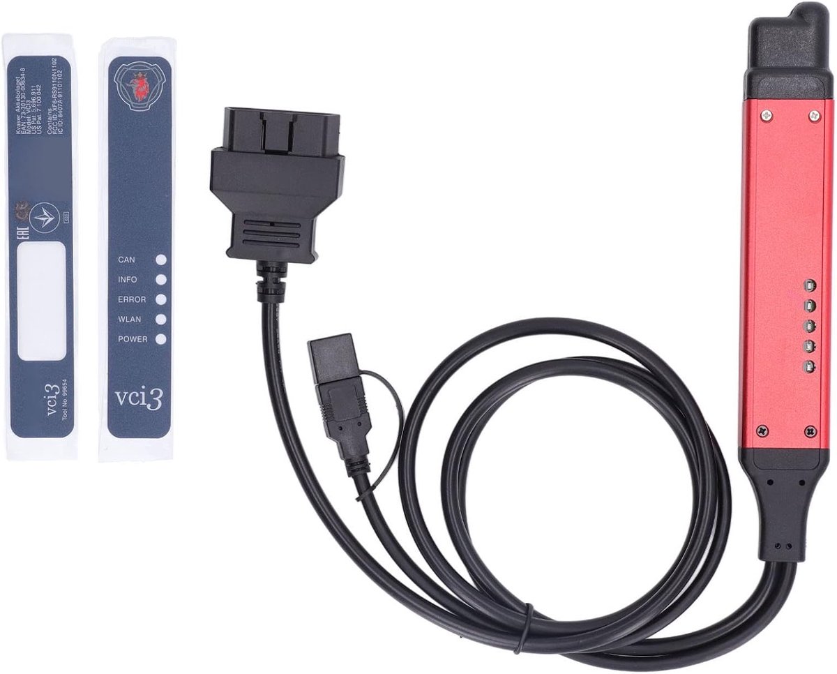 Codelezer VCI 3 - Diagnostisch Gereedschap - Meertalige Ondersteuning - Compatibel met Vrachtwagens/Bussen - Software v2.43 - Inclusief SDP3-functies - Diagnosetool