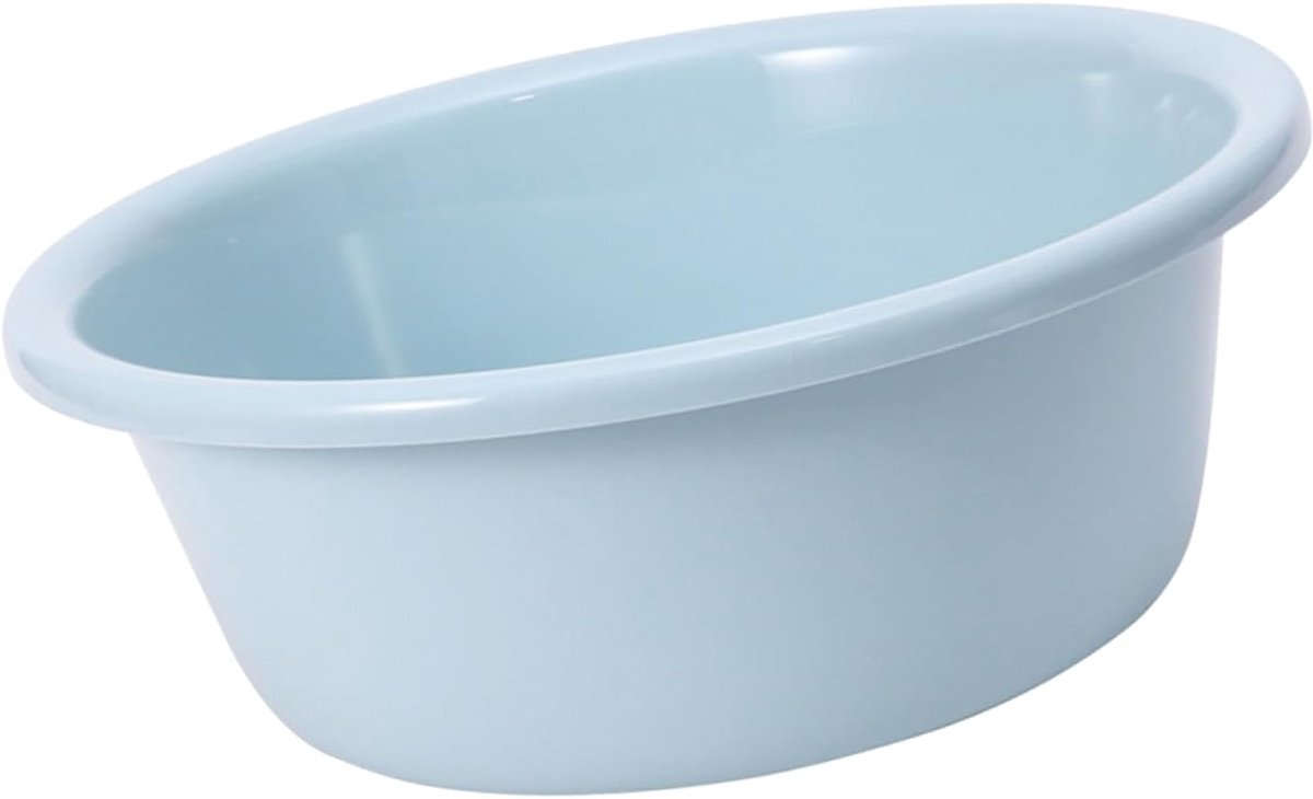 SnelShoppen - 12 I e Plastic W Sink Versterkt voor Studentenhuis, Maat 29.5x10 cm - Ronde Kunststof W Sink voor Thuis Gebruik, Ideaal voor Afwassen en