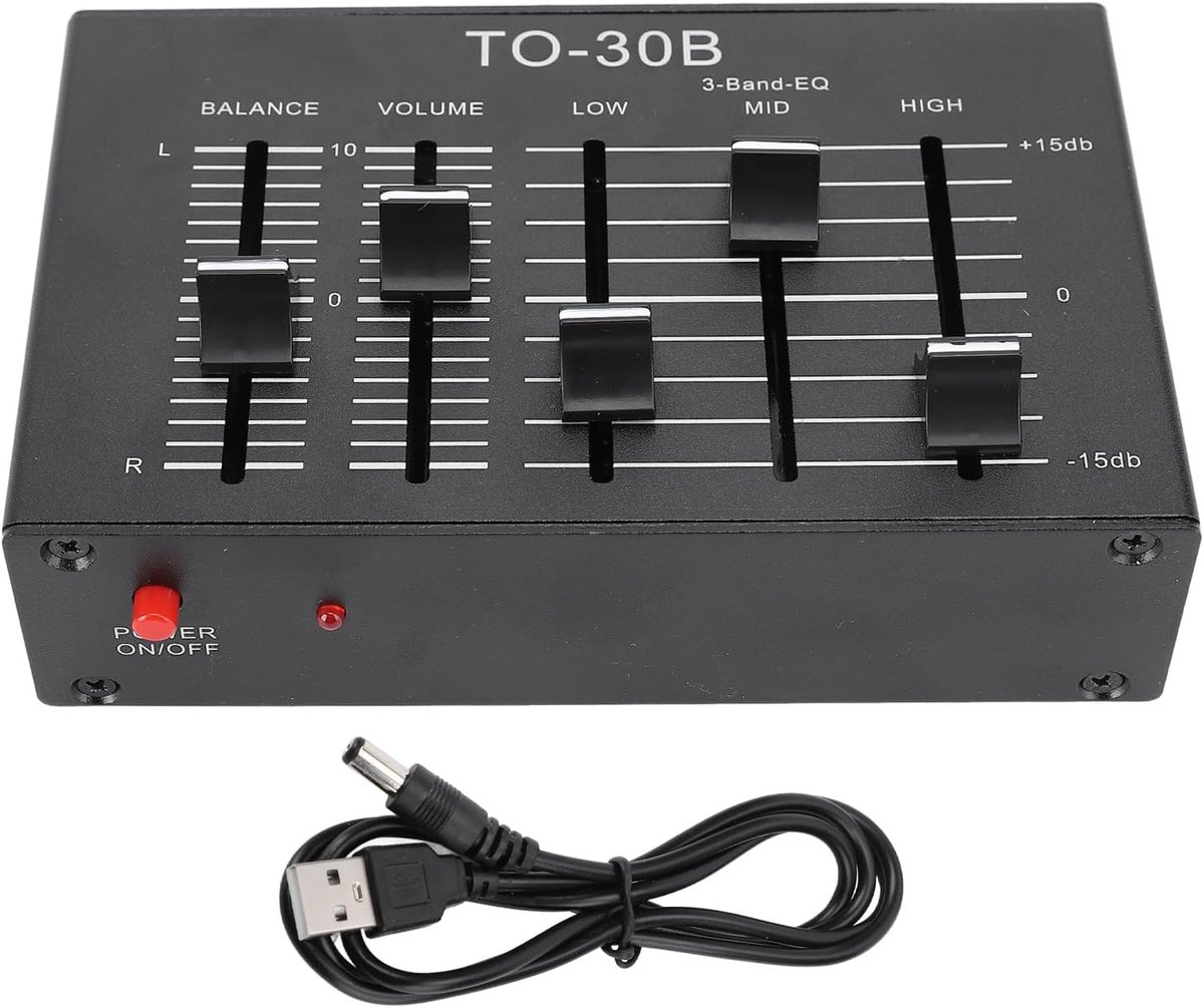 SnelShoppen - EQ Equalizer Stereo High Medium Low 3-band Geluidsbalans Volume Regulatie Voorversterker HIFI NE5532 Voor Elektronica Luidsprekers Postv