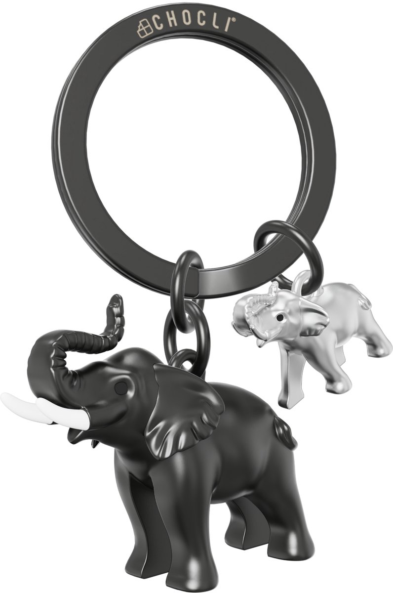Metalmorphose® Sleutelhanger Olifant – Metalen Olifant – Animal Wildlife Collection – Cadeau