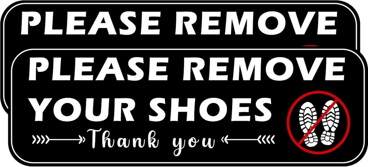 Schoenen Verwijderen Sticker 2Pcs - Acrylmateriaal - Dubbelzijdige Tape - Voor Thuis en Cafés - ShopVlot