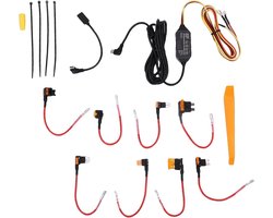Dashcam Aansluitset - Hardwire Kit - Voertuig Beveiligen - 24/7 Parkeermodus - Universele Compatibiliteit - Zwart