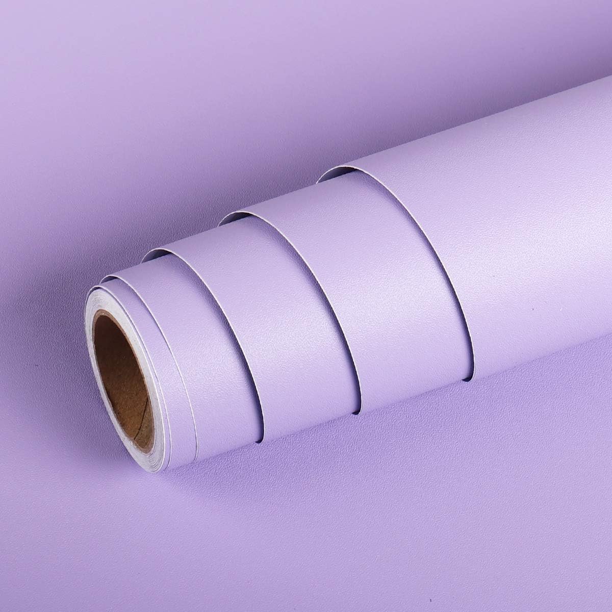 SnelShoppen - Zelfklevend Paars Uni Behang 40cm x 2m - Matte PVC Folie voor Keukenkasten, Meubels, Raamdecoratie, Kinderen, Waterdicht en Wasbaar
