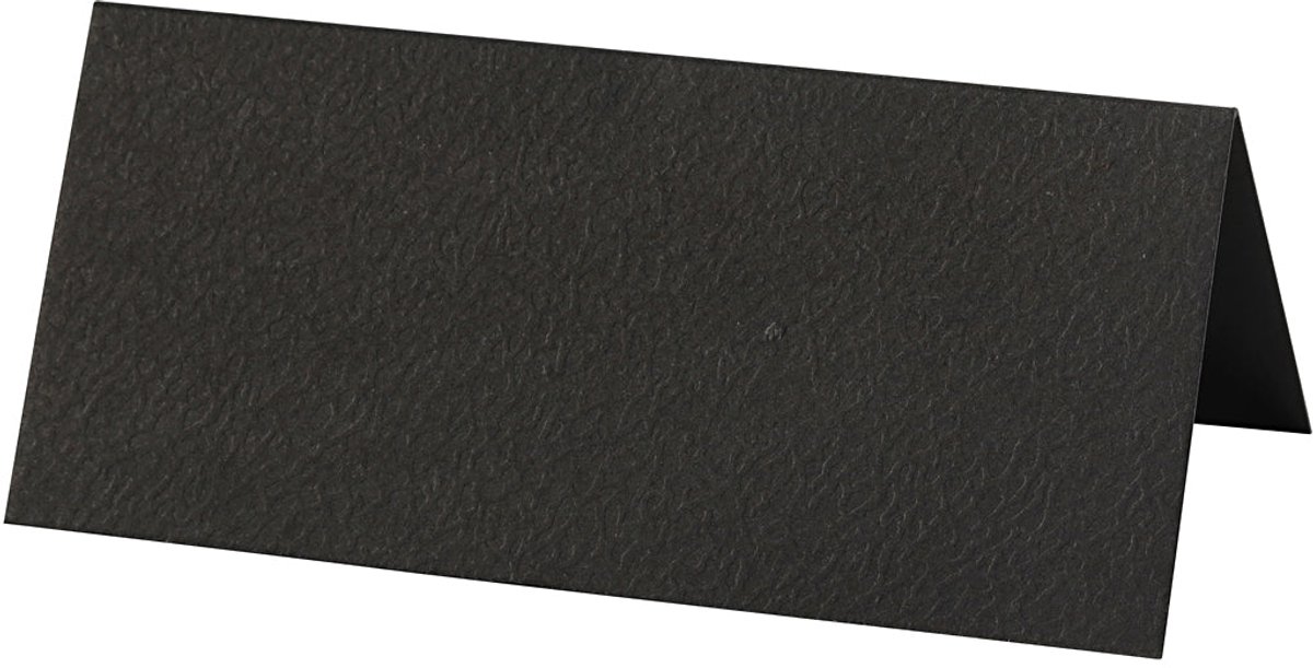 Naamkaarten, afm 9x4 cm, 220 gr, zwart, 20 stuk/ 1 doos