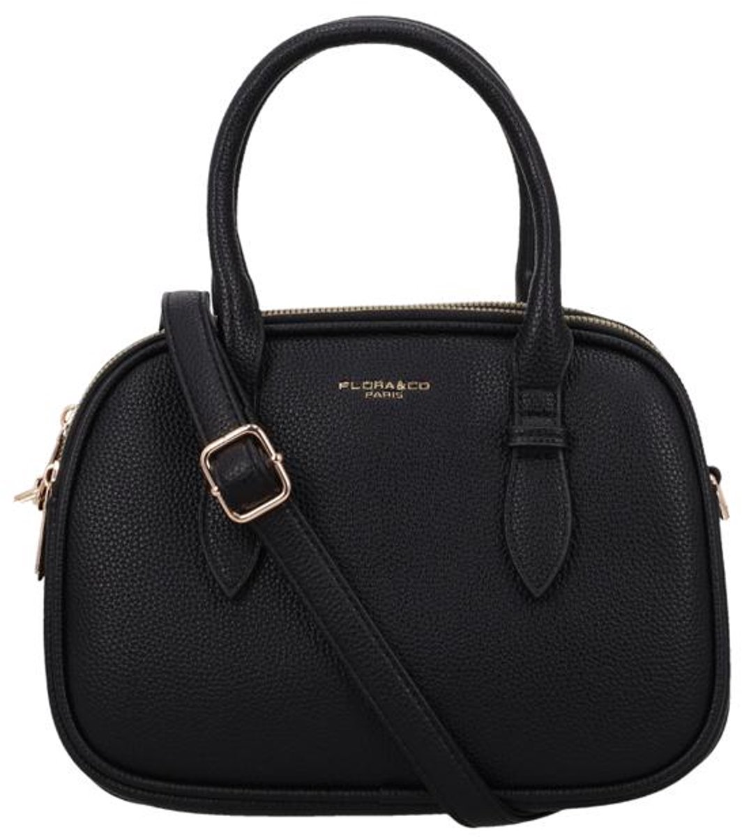 Flora & Co Blexa Medium Handtas Dames - Imitatieleer - Zwart