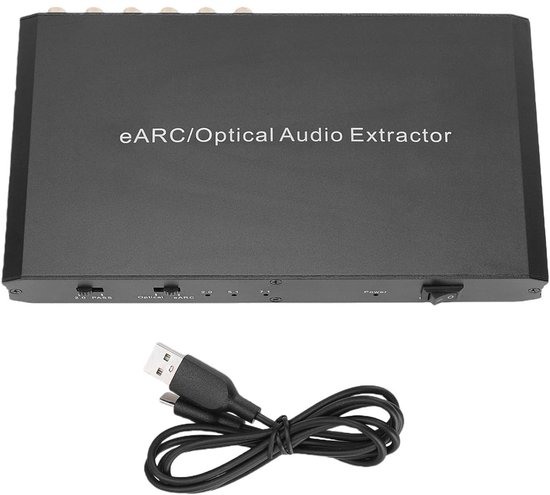 Audio Extractor - Geluid omzetter - Thuisbioscoop - Hoge resolutie audio - 24bit/192KHz - Zwart — afbeelding 5