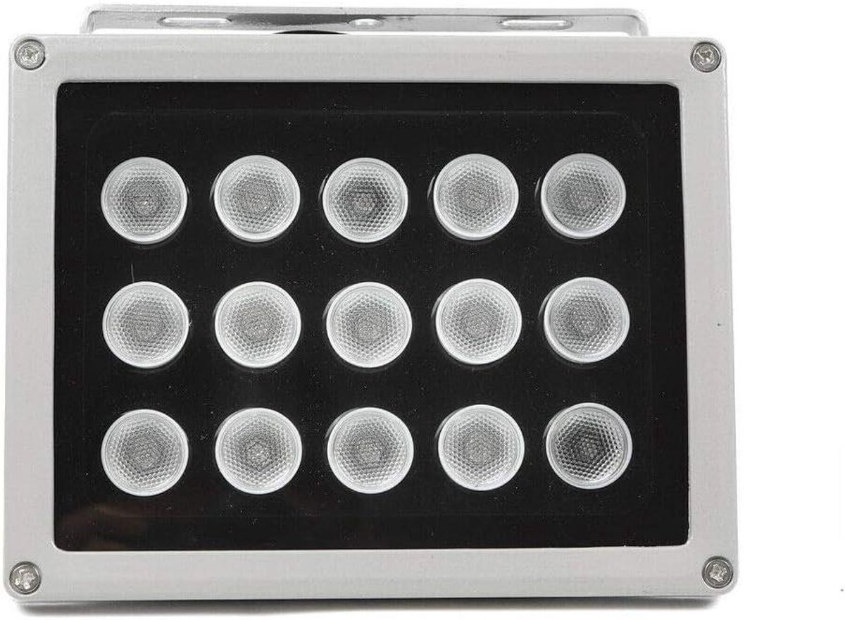 Nachtzicht IR Lamp - Infrarood Verlichting Projector - Beveiliging Camera's - Waterdicht Aluminium Glas - 100m Bereik - Grijs