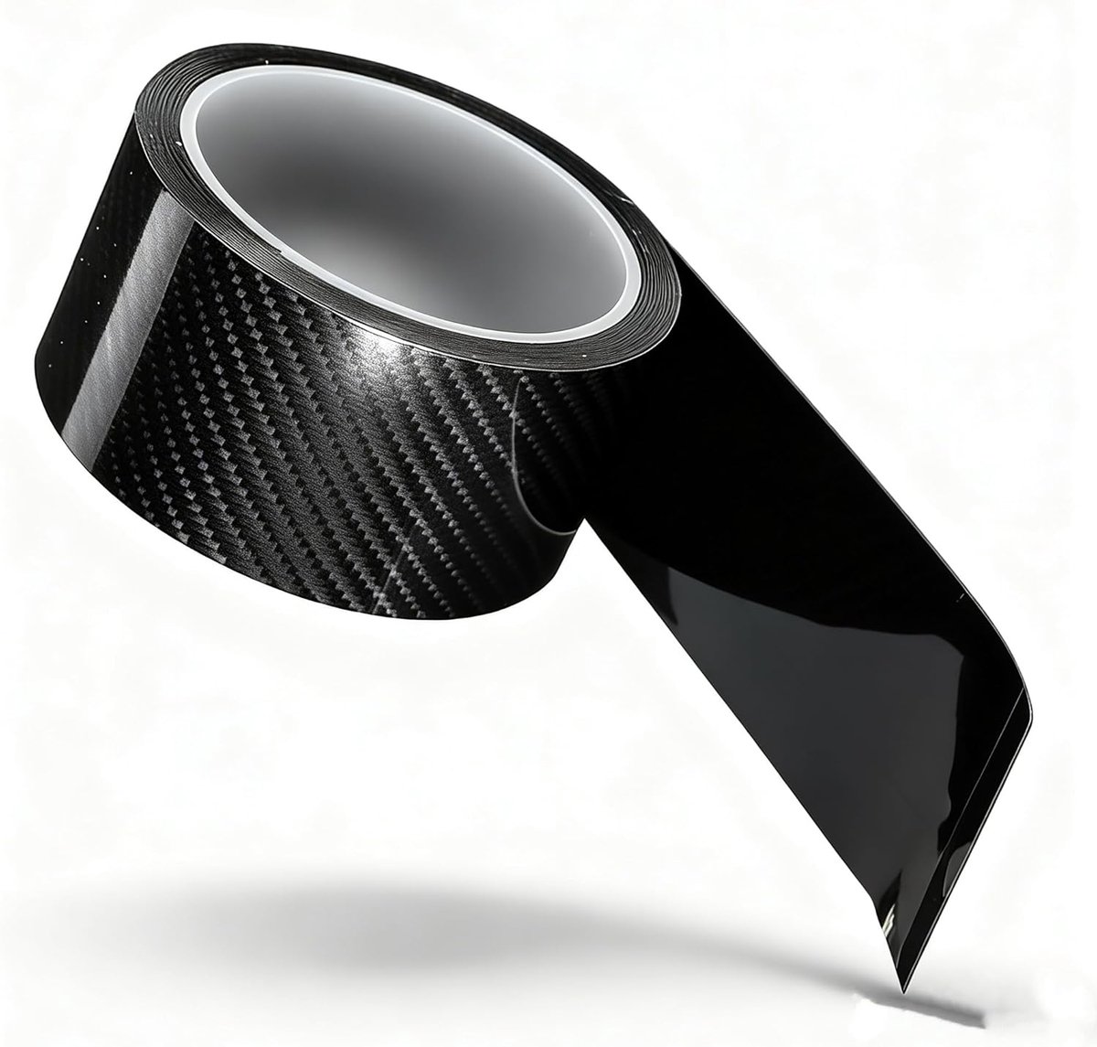 SnelShoppen - Flexibele Carbon Fiber Beschermfolie voor Auto, Truck, SUV - Eenvoudig te Installeren, Direct Plakken, 5CM Breed, Duurzaam en Aanpasbaar