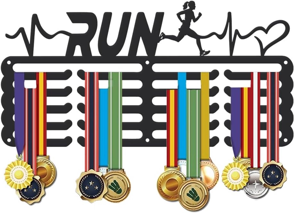 SnelShoppen - SUPERDANT Medaille Hanger Medaillehouder Upgrade Sport Medailles Award Organizer met 5-Lijns Ontwerp en Antislip Functie voor Atleten en