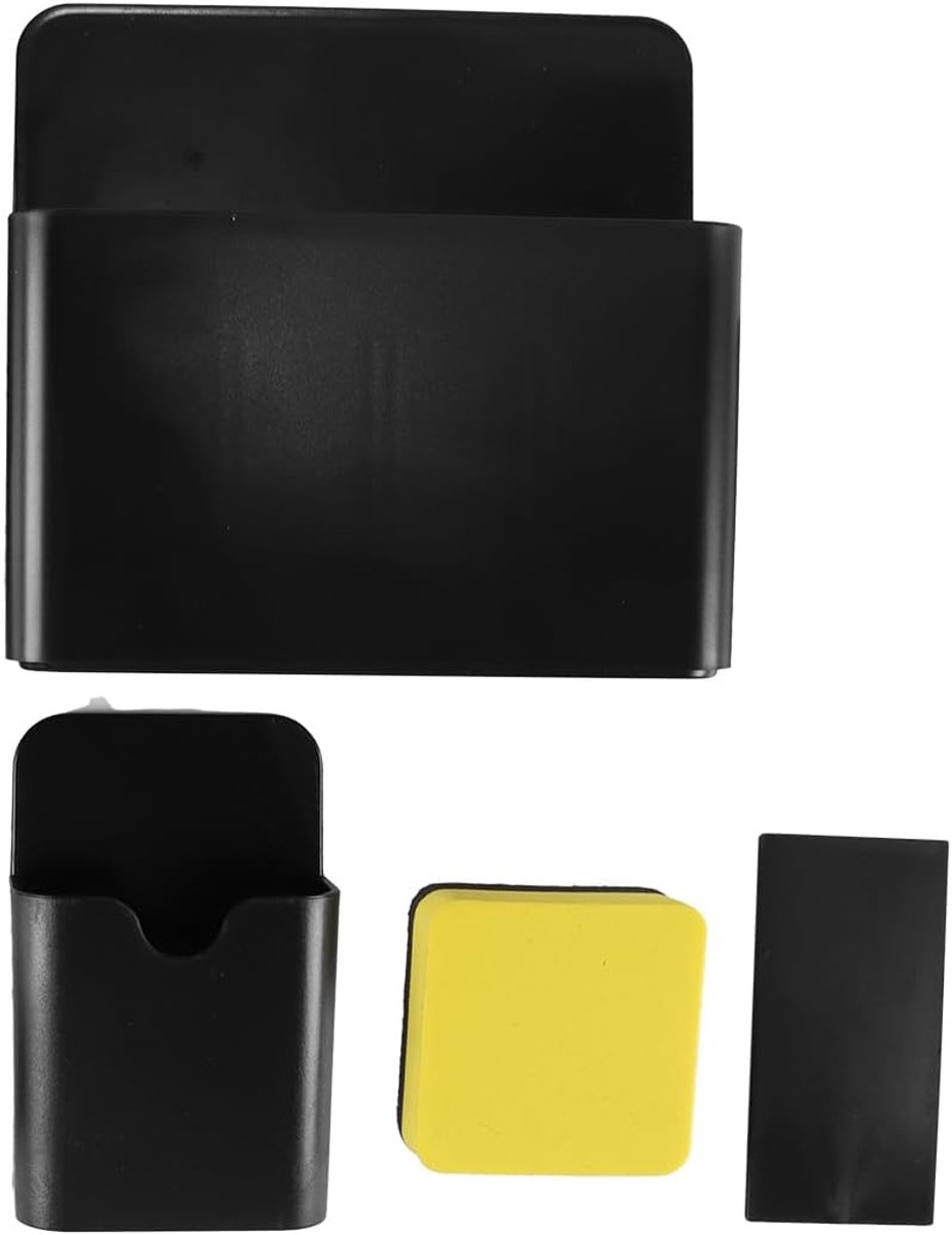 SnelShoppen - 2PCS Magnetische Pennenhouder en Magnetische Whiteboard Wiper met Verstelbaar Ontwerp voor Bureau Organizer en Lockers - Perfect voor Ka
